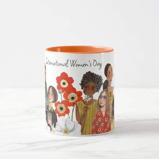 Tasse zum Internationalen Frauentag (Zentrum)