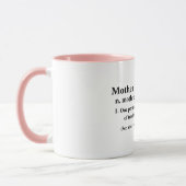 Tasse zum Kaffee der glücklichen Mutter, stolze Mu (Links)