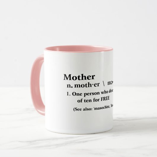 Tasse zum Kaffee der glücklichen Mutter, stolze Mu (Vorderseite Links)