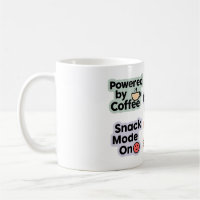 Tasse zum Kaffee und Snack