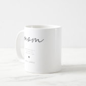 Tasse zum Minimalistischen Muttertag (Vorderseite Links)
