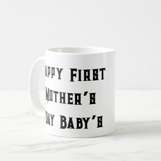 Tasse zum Muttertag - Junge Mutter (Vorderseite Links)