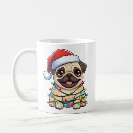 Tasse zum niedlichen Mops (Links)