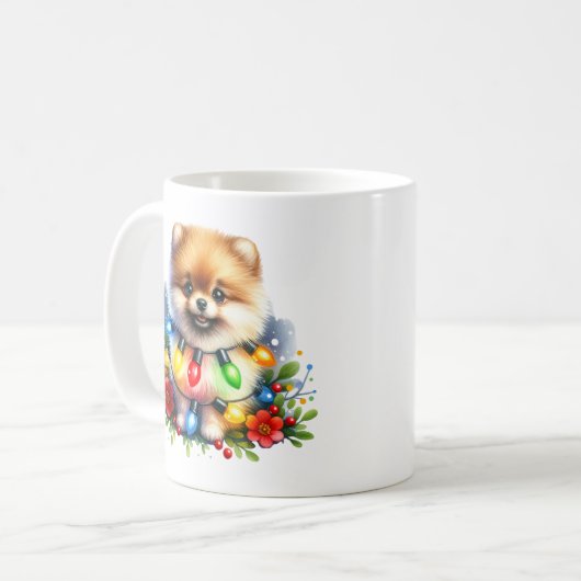 Tasse zum niedlichen Spitz (Vorderseite Links)
