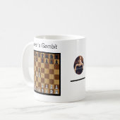Tasse zum Öffnen des Kaffees - The Queen's Gambit (Vorderseite Links)