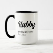 Tasse zum personalisierten Jahrestag von Ehemann u (Links)