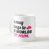 Tasse zum personalisierten Muttertag (Vorderseite Links)