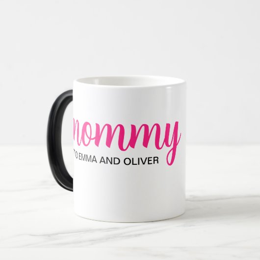 Tasse zum personalisierten Muttertag (Vorderseite Links)