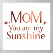 Tasse zum personalisierten Muttertag - Kundenspezi Poster (Vorne)