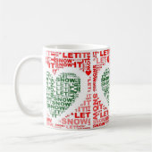 Tasse zum Schnee von Rot-Grün-Herz-Kaffee (Links)