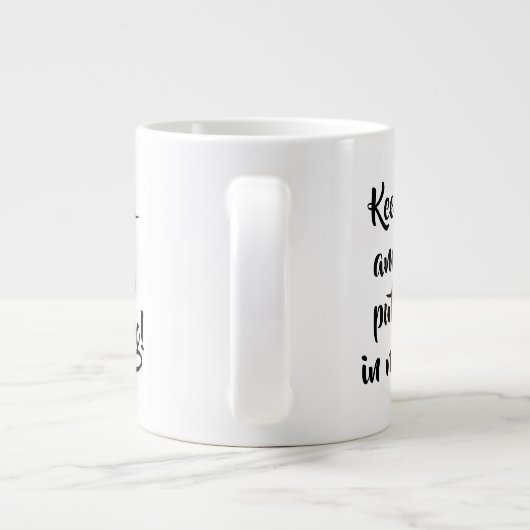 Tasse zum Schreiben behalten (Rückseite)