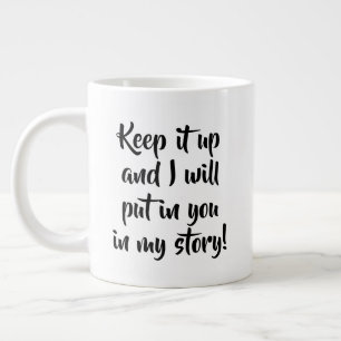 Tasse zum Schreiben behalten