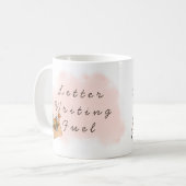 Tasse zum Schreiben von personalisierten Buchstabe (Vorderseite Links)