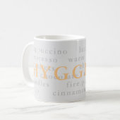 Tasse zum Tee aus grauer Mischung (Vorderseite Links)