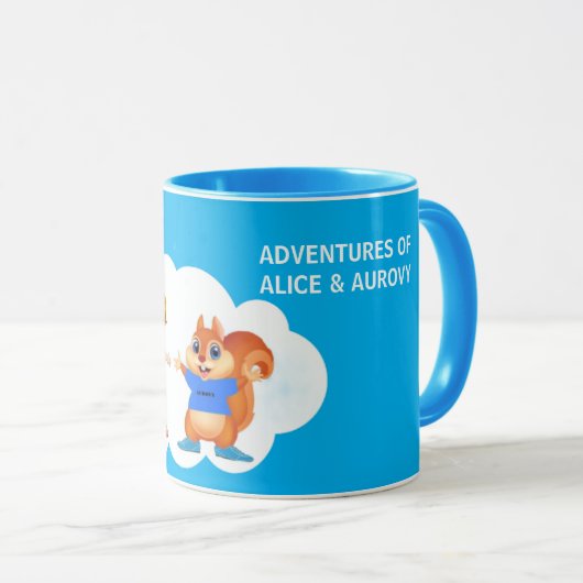 Tasse zum Thema Alice & Aurovy farbig (VorderseiteRechts)