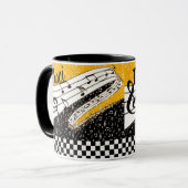 Tasse zum Thema personalisierte Gold-Musik (Vorderseite Links)