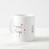 Tasse zum Valentinstag für immer (Vorderseite Links)