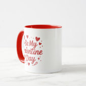 Tasse zum Valentinstag Kaffee (Vorderseite Links)