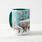 Tasse zum Weihnachtsfest im Nordpol (Vorderseite Links)