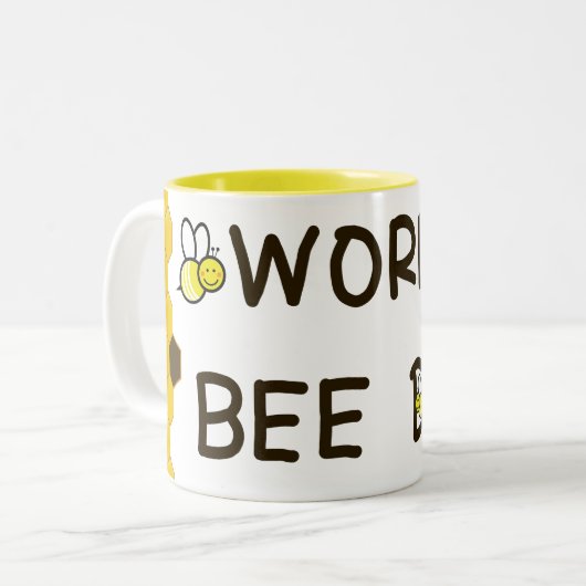 Tasse zum Weltbientag | Niedlicher Kaffee-Coffee-C (Vorderseite Links)