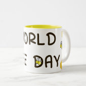 Tasse zum Weltbientag | Niedlicher Kaffee-Coffee-C (VorderseiteRechts)