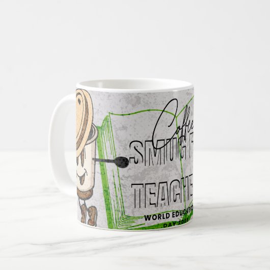 Tasse zum Weltlehrertag - Einzigartiges Geschenk f (Vorderseite Links)