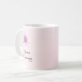 Tasse zur Blume im personalisierten September (Vorderseite Links)