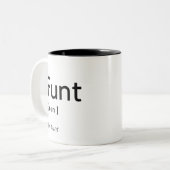 Tasse zur Definition von Funts | Witziges Geschenk (Vorderseite Links)