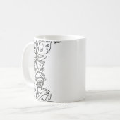 Tasse zur Dekoration von Blume (Vorderseite Links)