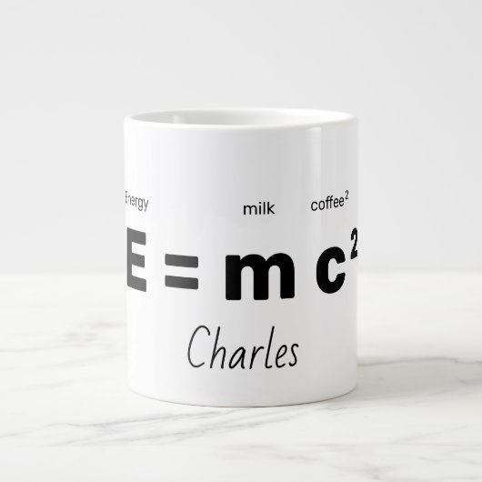 Tasse zur Energiegleichung (Vorderseite)