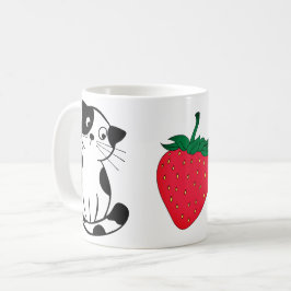 Tasse zur Gestaltung der Katze Strawberry Rat