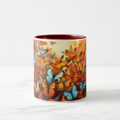 Tasse zur Keramik von Butterfly-Design-Augen (Mittel)