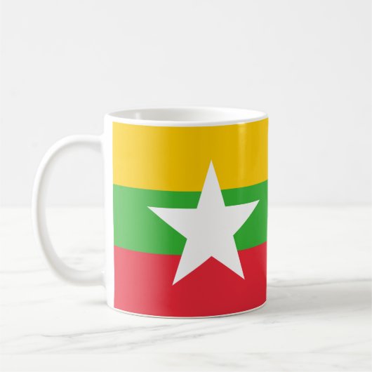 Tasse zur Keramik von Myanmar (Links)