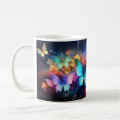 Tasse zur Keramik von Schmetterlingsdesign (Links)