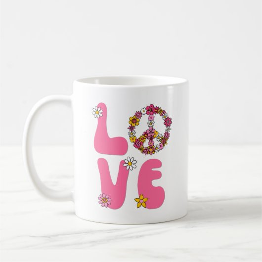 Tasse zur Liebe des Friedens (Links)