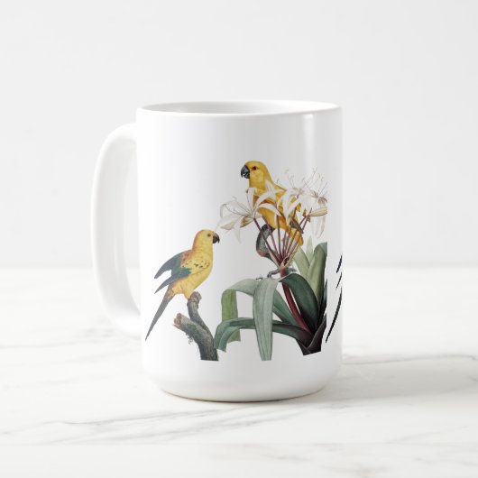 Tasse zur Liebe von Vögeln (Vorderseite Links)