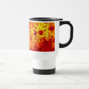 Tasse zur Malerei von Sonnenblumen