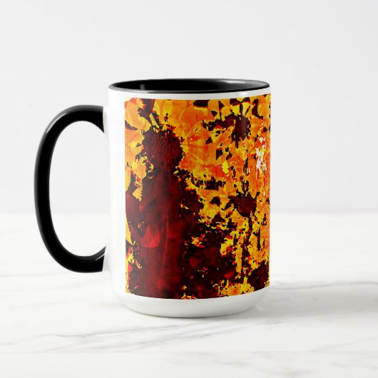 Tasse zur Malerei von Sonnenblumen (Links)