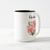 Tasse zur personalisierten Blume - Individuelle Na (VorderseiteRechts)