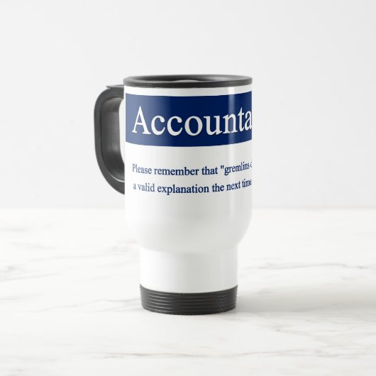 Tasse zur Rechenschaftspflicht (Vorderseite Links)