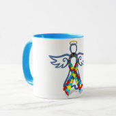Tasse zur Sensibilisierung für Autismus (Vorderseite Links)