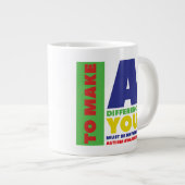 Tasse zur Sensibilisierung für Autismus (Vorderseite Rechts)