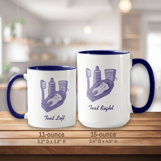 Tasse zur Tooth-Beerdigung