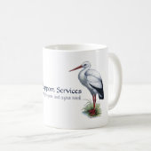 Tasse zur Werbeaktion von Hebammen oder Doula (VorderseiteRechts)