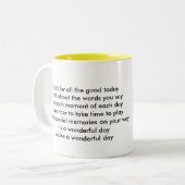 Tasse Zwei-Bild Schablone - besonders angefertigt (Vorderseite Links)