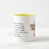 Tasse Zwei-Bild Schablone - besonders angefertigt (Mittel)