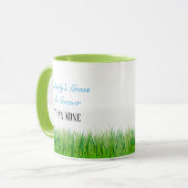 Tasse-Zwei-Kone-Gras ist grüner als meine Tasse (Vorderseite Links)