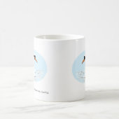 Tasse: Zwei Schwäne schwimmen Kaffeetasse (Mittel)
