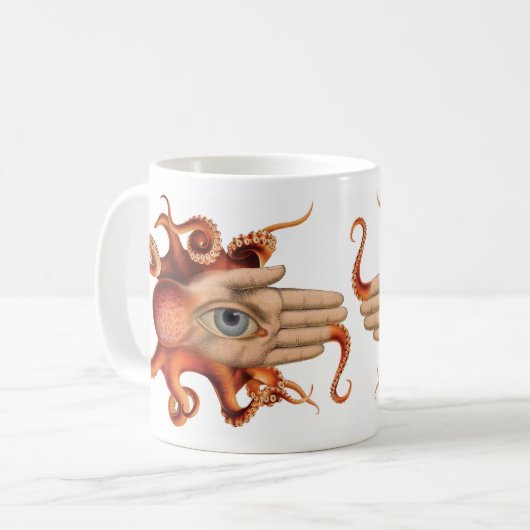 Tasse zwei Tentakeln (Vorderseite Links)