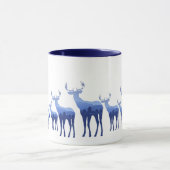 Tasse-Zwei-Tone-Blauer Hirsch/Elch Tasse (Zentrum)
